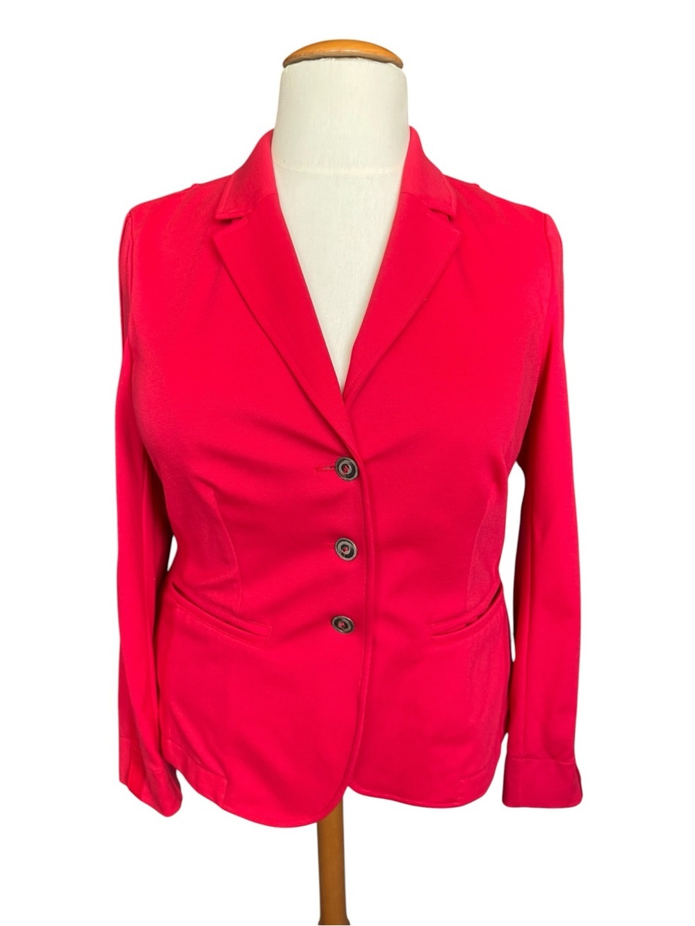 Airfield Red Blazer Jacket XXL 44 Career Office Chic Stretch Designer EU Y54
